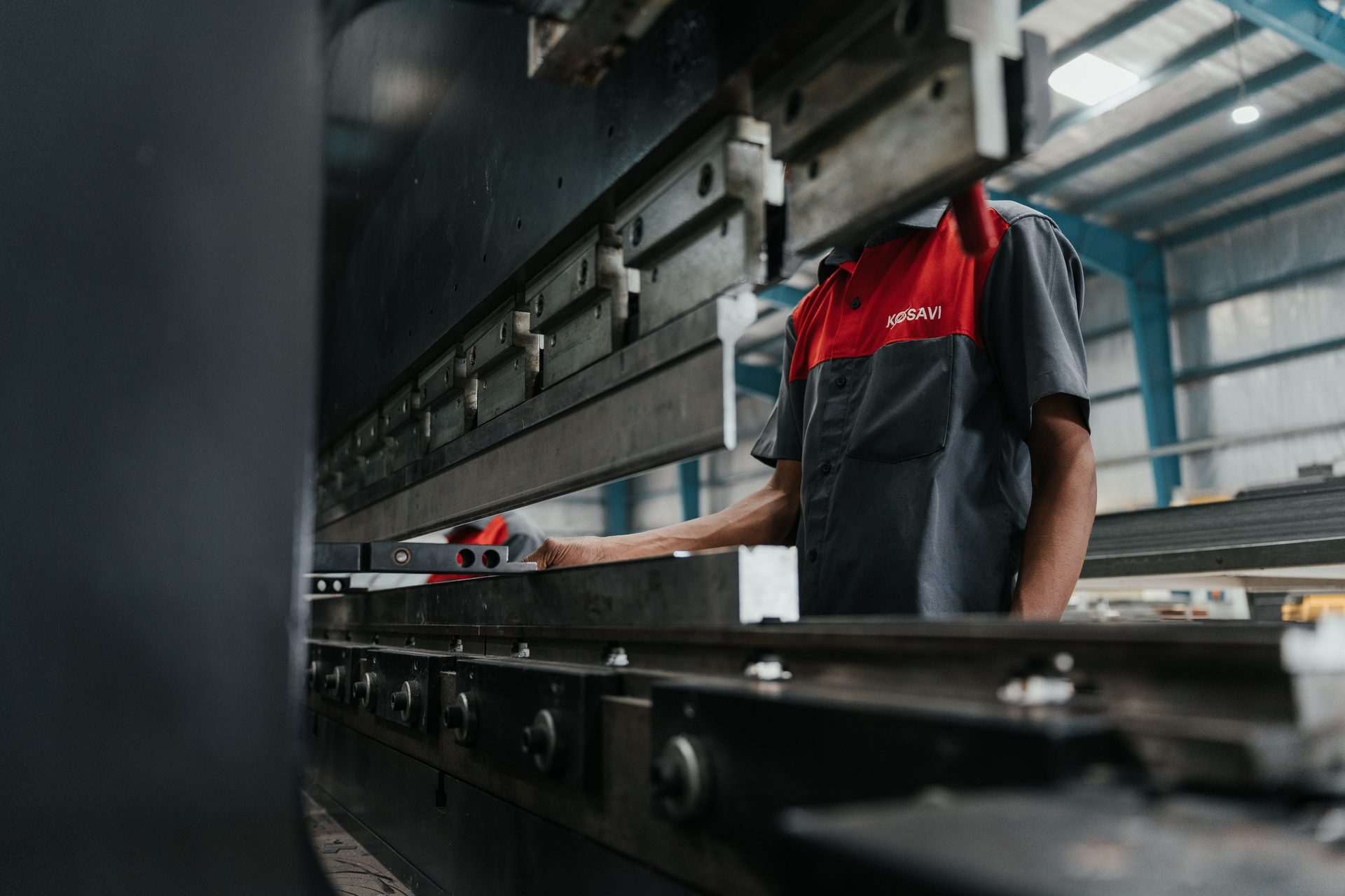 Kosavi Industries manufacturing facility — steel door fabrication line