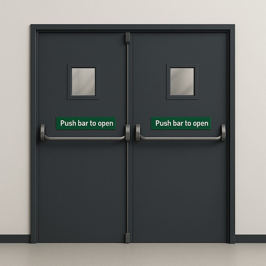 Fire Rated Exit Double Door
